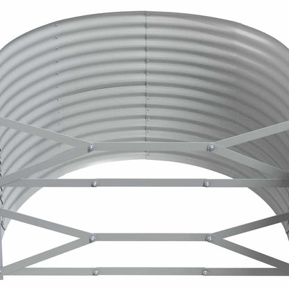 Garden Raised Bed Galvanised Steel 396x100x68 cm Anthracite