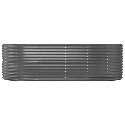 Garden Raised Bed Anthracite 212x140x68 cm Galvanised Steel