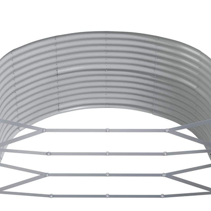Garden Raised Bed Anthracite 212x140x68 cm Galvanised Steel