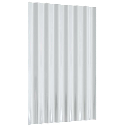 Roof Panels 12 pcs Galvanised Steel Anthracite 60x36 cm