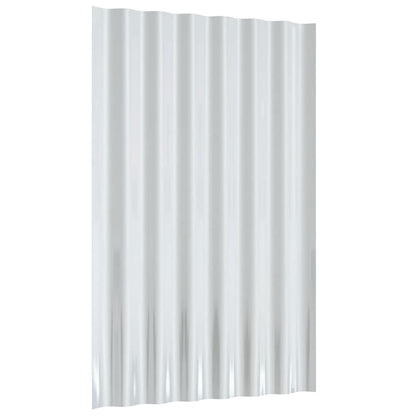 Roof Panels 36 pcs Galvanised Steel Anthracite 60x36 cm