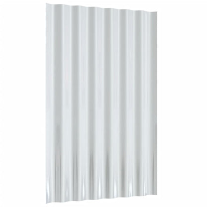 Roof Panels 36 pcs Galvanised Steel Silver 60x36 cm