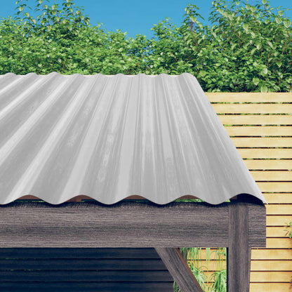Roof Panels 36 pcs Galvanised Steel Silver 60x36 cm