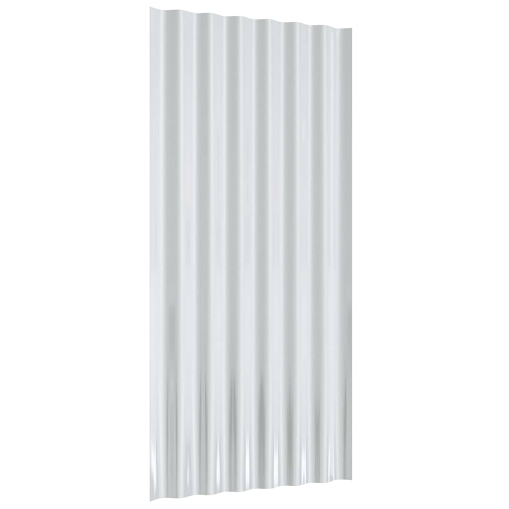Roof Panels 36 pcs Galvanised Steel Anthracite 80x36 cm