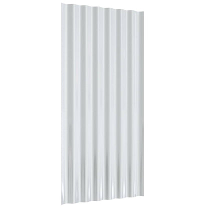 Roof Panels 36 pcs Galvanised Steel Anthracite 80x36 cm