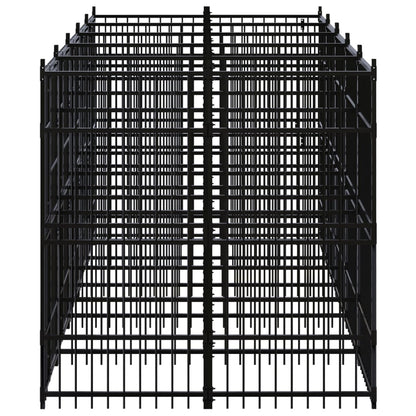 Outdoor Dog Kennel Steel 9.22 m²