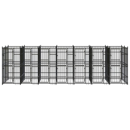 Outdoor Dog Kennel Steel 12.9 m²