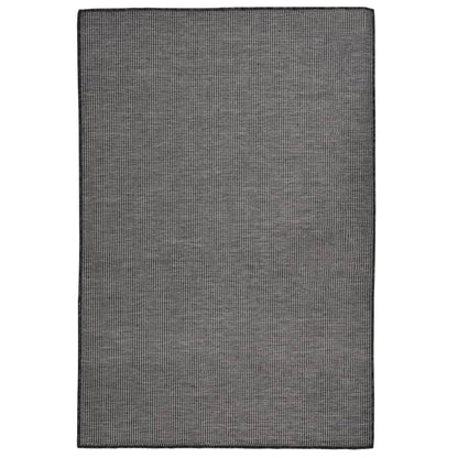 Outdoor Flatweave Rug 120x170 cm Grey