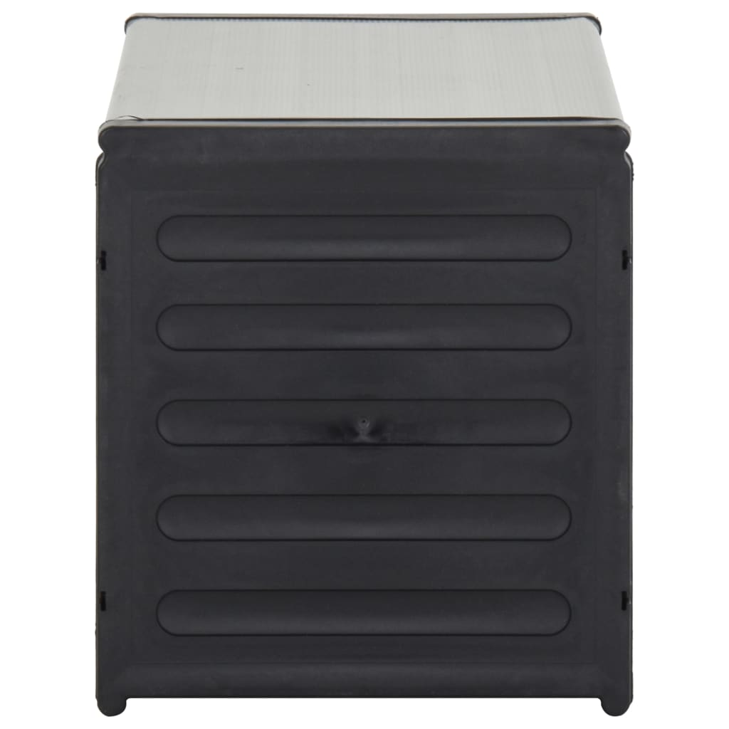 Garden Waste Basket Grey 85x34x40 cm