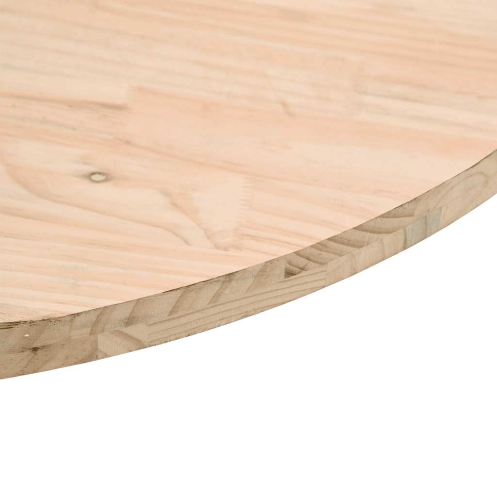 Table Top Ø50x2.5 cm Solid Wood Pine