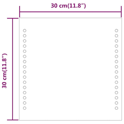 LED Bathroom Mirror 30x30 cm