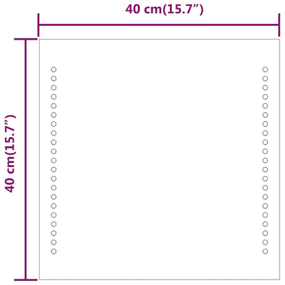 LED Bathroom Mirror 40x40 cm