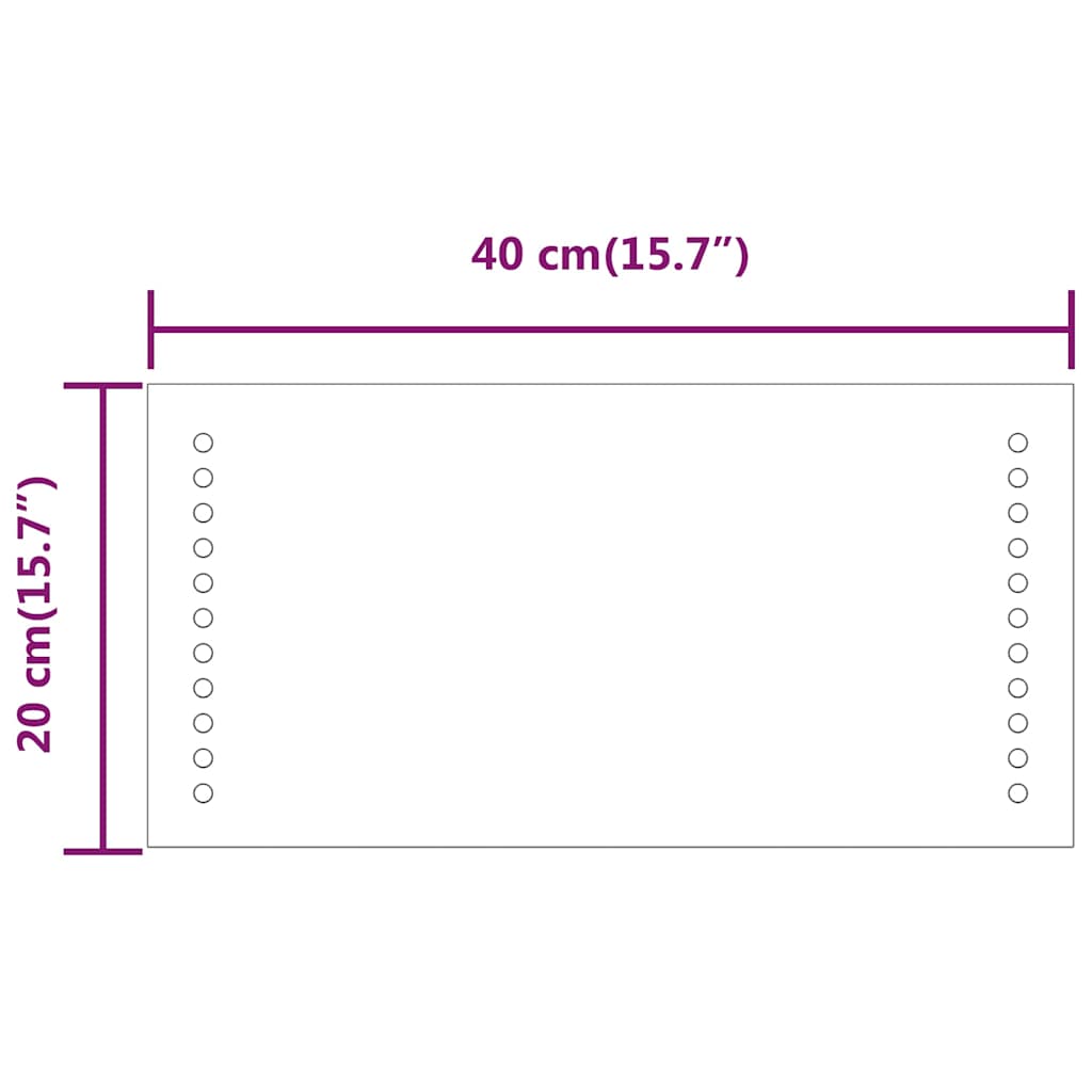 LED Bathroom Mirror 40x20 cm