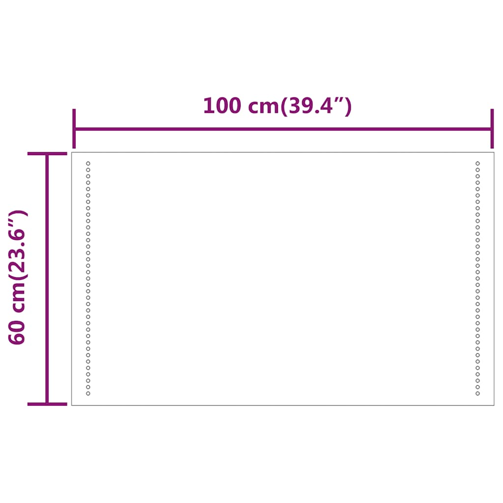 LED Bathroom Mirror 100x60 cm