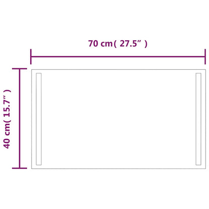 LED Bathroom Mirror 70x40 cm