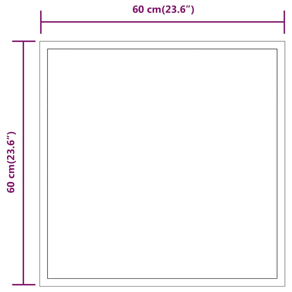 LED Bathroom Mirror 60x60 cm