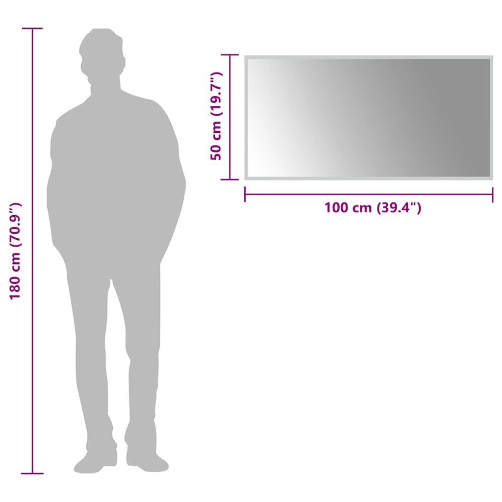 LED Bathroom Mirror 100x50 cm