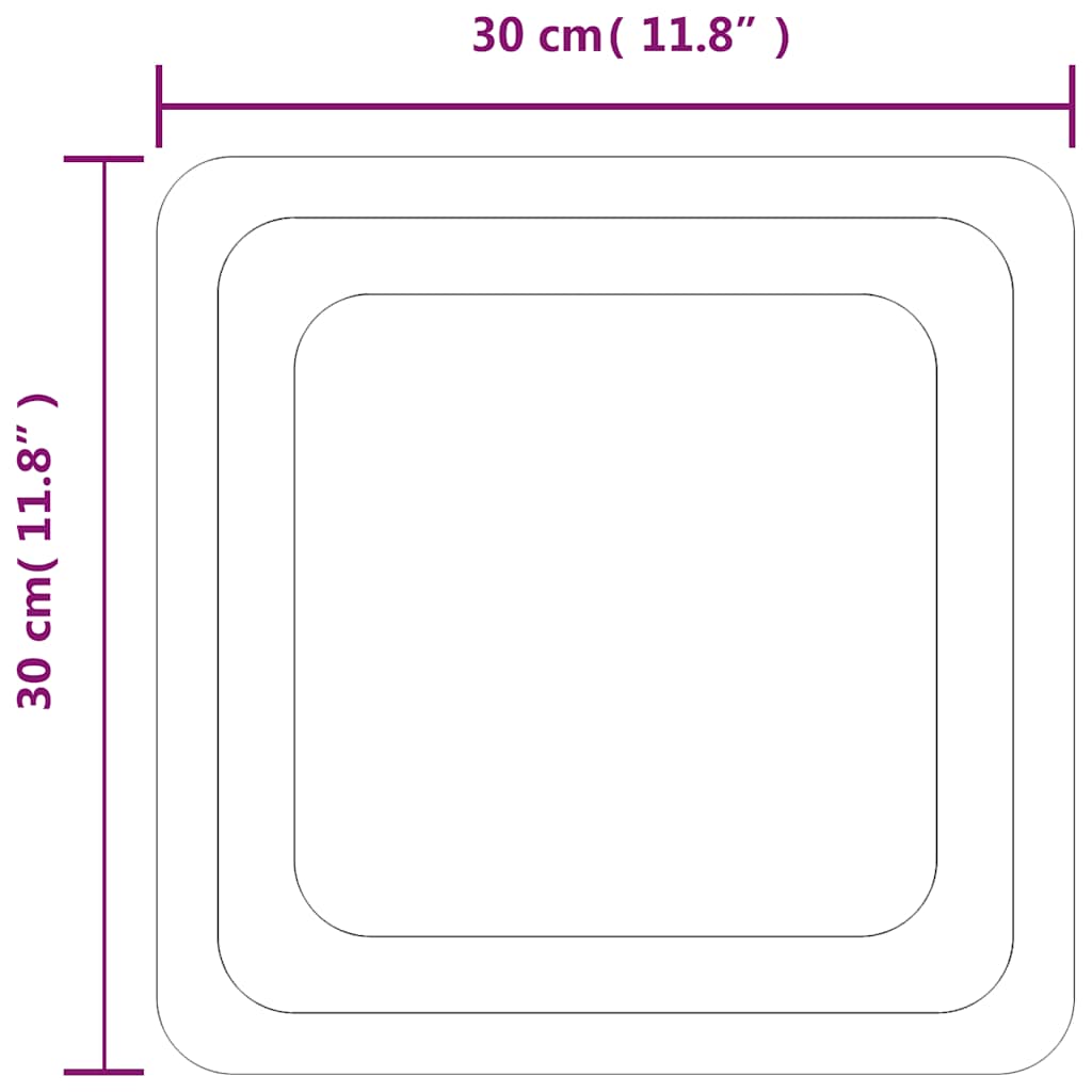 LED Bathroom Mirror 30x30 cm