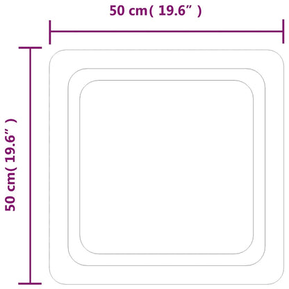 LED Bathroom Mirror 50x50 cm