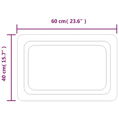 LED Bathroom Mirror 60x40 cm