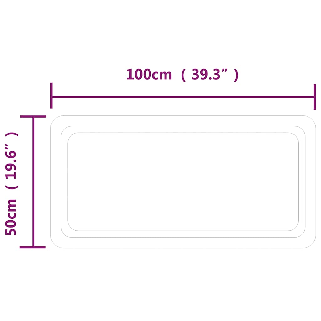 LED Bathroom Mirror 100x50 cm