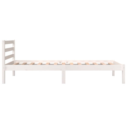 Bed Frame without Mattress 90x190cm White Single