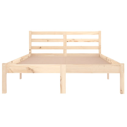 Bed Frame without Mattress Solid Wood Pine 120x200cm