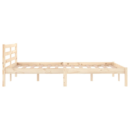 Bed Frame without Mattress Solid Wood Pine 120x200cm