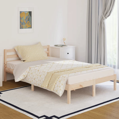 Bed Frame without Mattress Solid Wood Pine 120x200cm