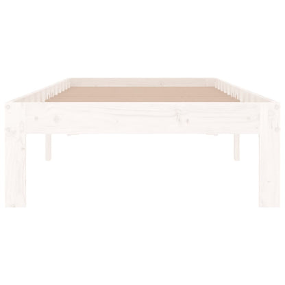 Bed Frame without Mattress White 75x190cm Small Single