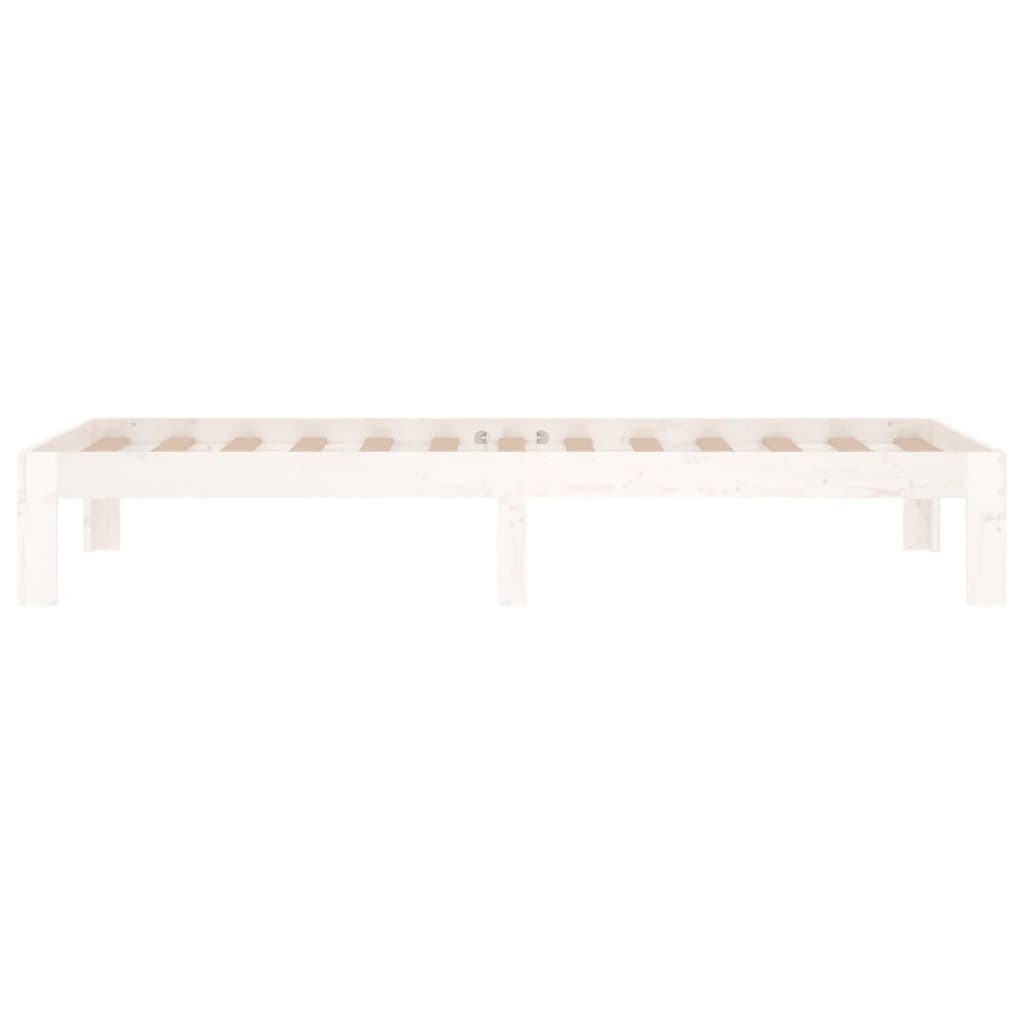 Bed Frame without Mattress White 75x190cm Small Single