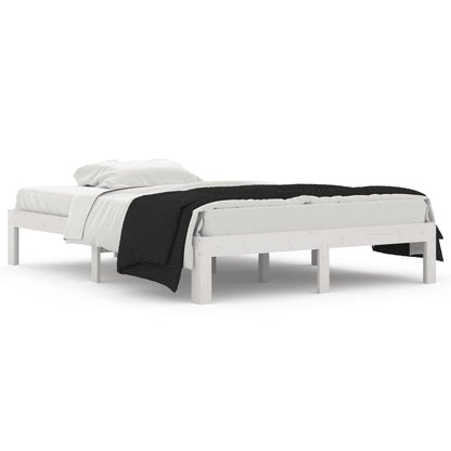 Bed Frame without Mattress White 135x190cm Double