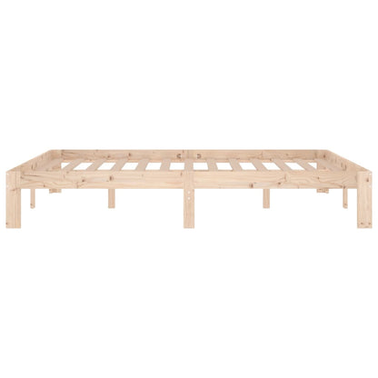 Bed Frame without Mattress Solid Wood Pine 140x190cm