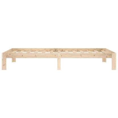 Bed Frame without Mattress Solid Wood Pine 100x200cm