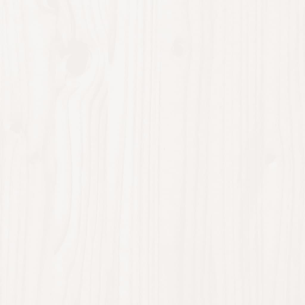 Bed Frame without Mattress White 75x190cm Small Single