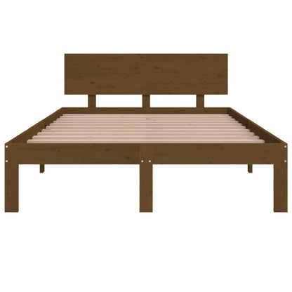 Bed Frame without Mattress Honey Brown 120x190cm Small Double