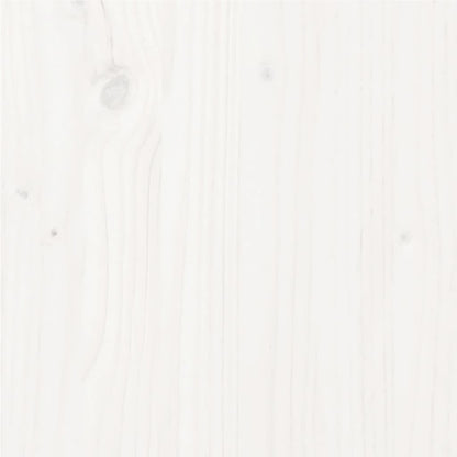 Bed Frame without Mattress White Solid Wood Pine 140x190cm