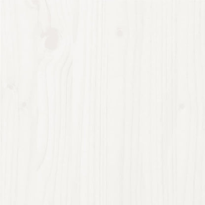 Bed Frame without Mattress White Solid Wood Pine 140x200cm