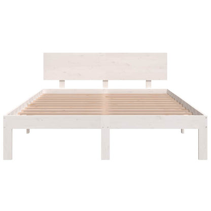 Bed Frame without Mattress White 150x200cm King Size