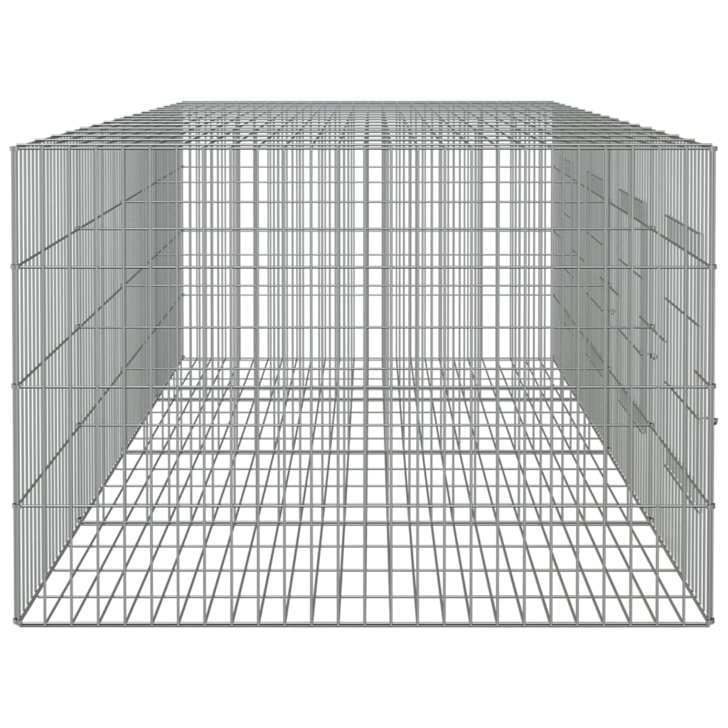 4-Panel Rabbit Cage 217x79x54 cm Galvanised Iron