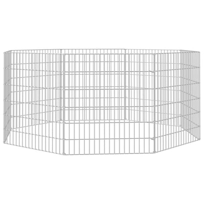 Free Range Animal Enclosure 8-Panel 54x60 cm Galvanised Iron