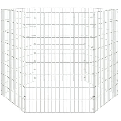 Free Range Animal Enclosure 6-Panel 54x80 cm Galvanised Iron