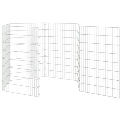 Free Range Animal Enclosure 6-Panel 54x80 cm Galvanised Iron