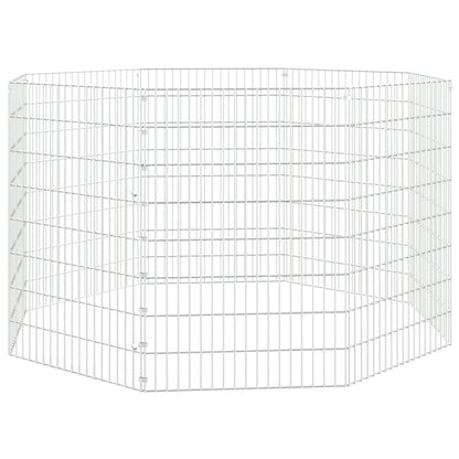 Free Range Animal Enclosure 8-Panel 54x80 cm Galvanised Iron