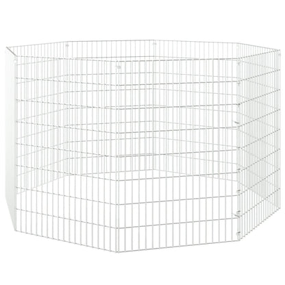 Free Range Animal Enclosure 8-Panel 54x80 cm Galvanised Iron