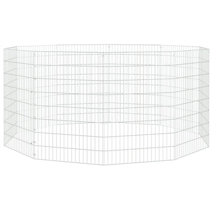 Free Range Animal Enclosure 10-Panel 54x80 cm Galvanised Iron
