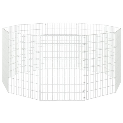 Free Range Animal Enclosure 10-Panel 54x80 cm Galvanised Iron