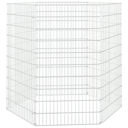 Free Range Animal Enclosure 6-Panel 54x100 cm Galvanised Iron