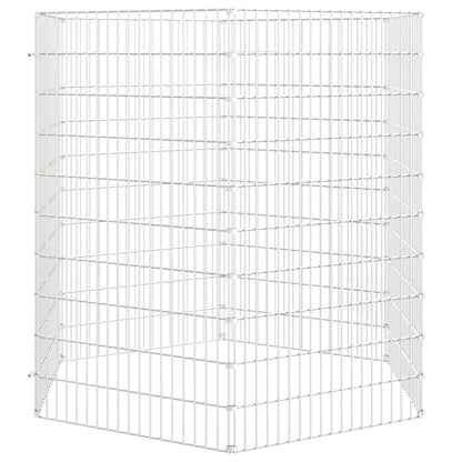 Free Range Animal Enclosure 6-Panel 54x100 cm Galvanised Iron