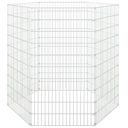 Free Range Animal Enclosure 6-Panel 54x100 cm Galvanised Iron